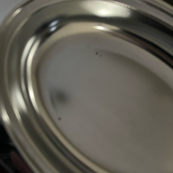 Glo Hill Canada Metal SS Serving Tray With Cherry Red Bakelite Handles - Picture 8 of 16